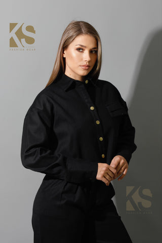 Co-ord Cropped Shirt