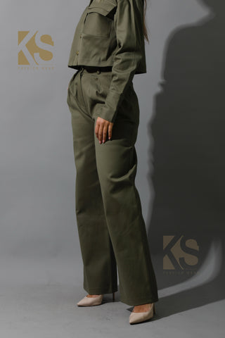 Co-ord Pleated Wide Leg Pants