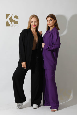 Wide Leg Trousers.