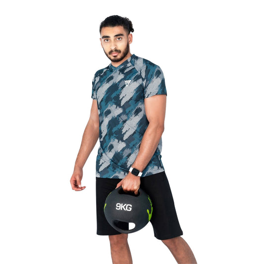 Viga performance full print Dri-fit T-shirt- Blue