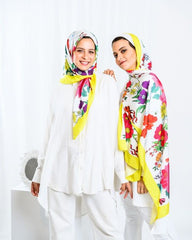 Summer bloom - Satin Hijab