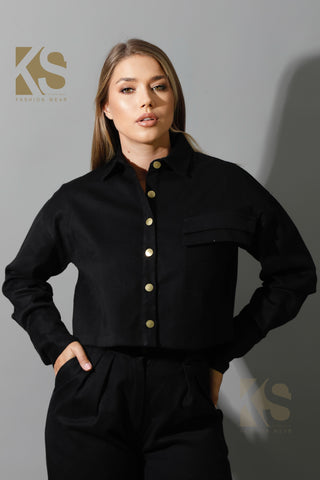 Co-ord Cropped Shirt