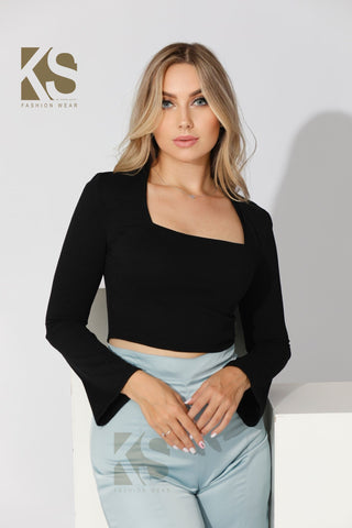 Squar Neck Crop Top