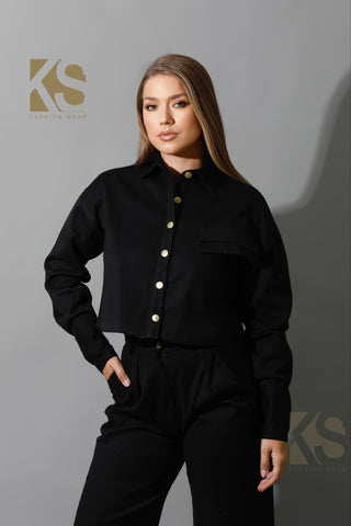 Co-ord Cropped Shirt