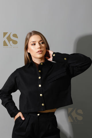 Co-ord Cropped Shirt