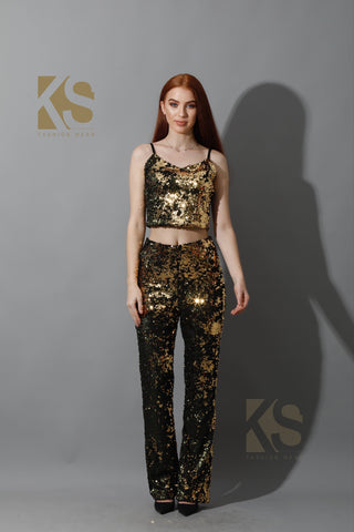 Co-Ord Sequins Top