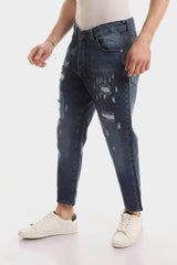 Front Wash With Splatter Colors Heather Jeans