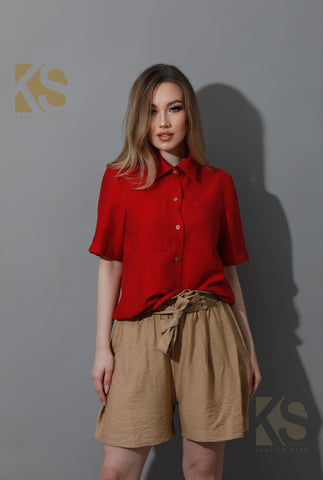 Shirt With Half Sleeves
