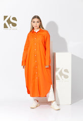 Long Oversized Shirt Dress