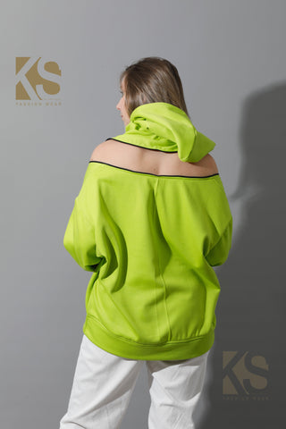 Zipped Oversized Hoodie