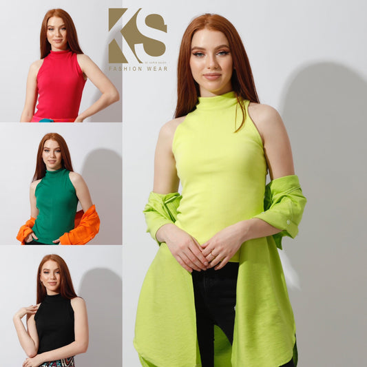 Slinky Half Neck Top
