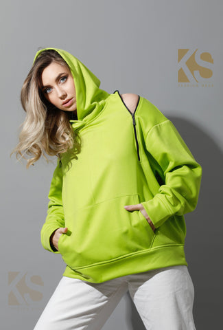 Zipped Oversized Hoodie