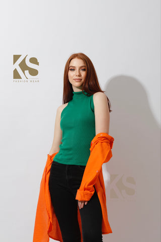 Slinky Half Neck Top
