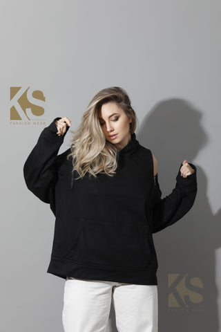 Zipped Oversized Hoodie