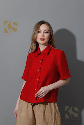 Shirt With Half Sleeves