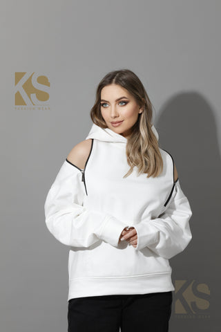 Zipped Oversized Hoodie