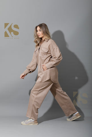 Suede pocket Shirt