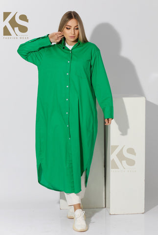 Long Oversized Shirt Dress