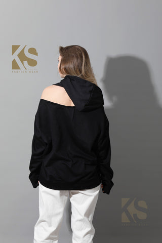 Zipped Oversized Hoodie