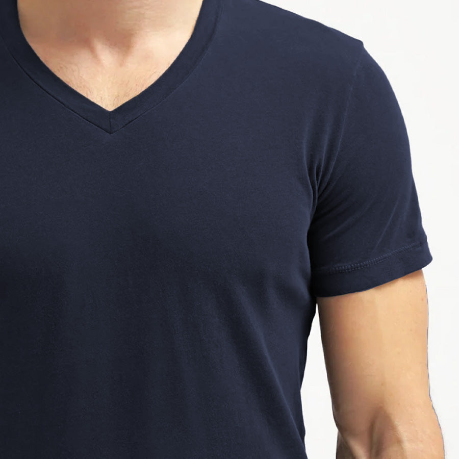 Cotton V-neck T-shirt