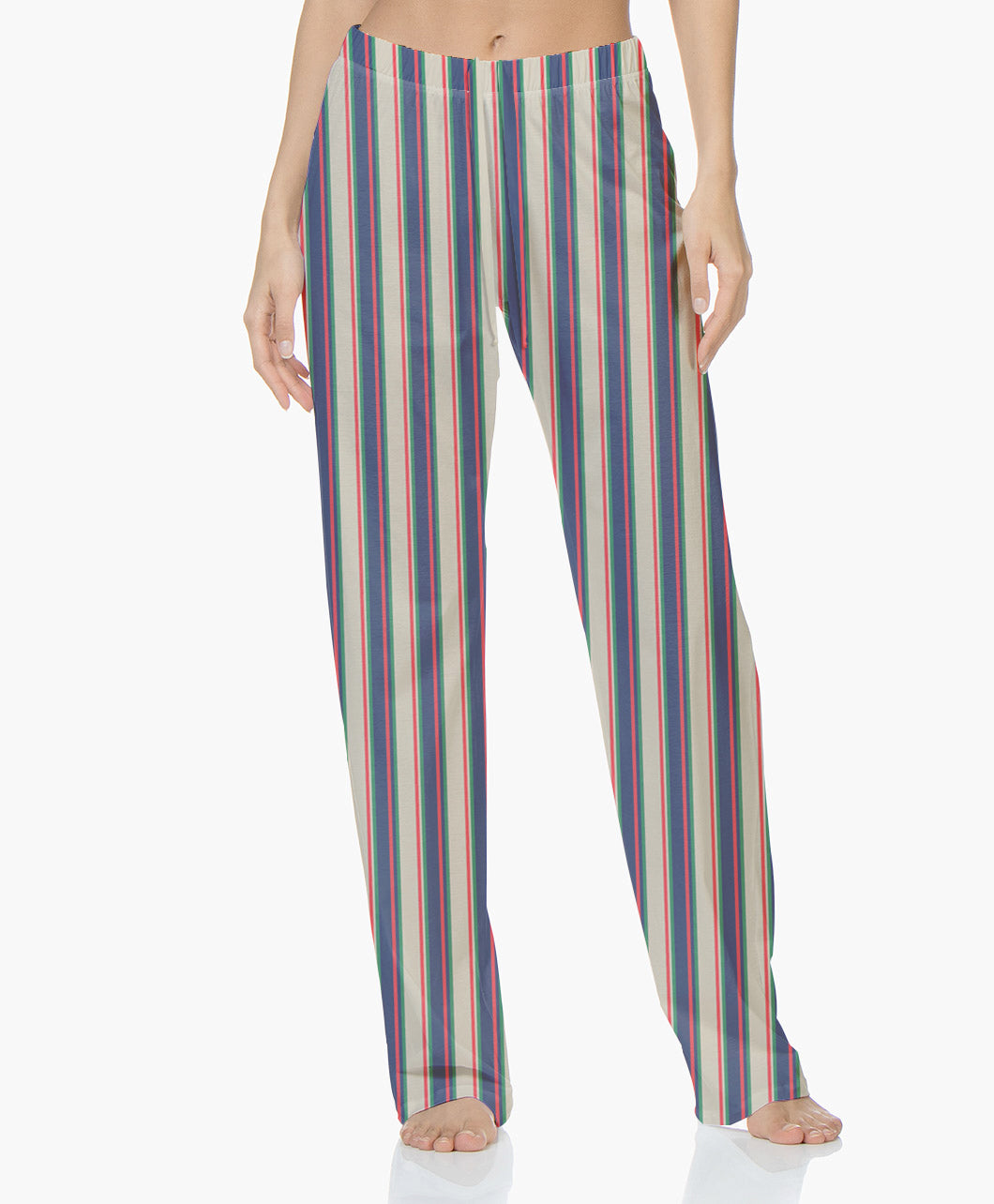 Women Comfy Printed Pajama Pants-Lines