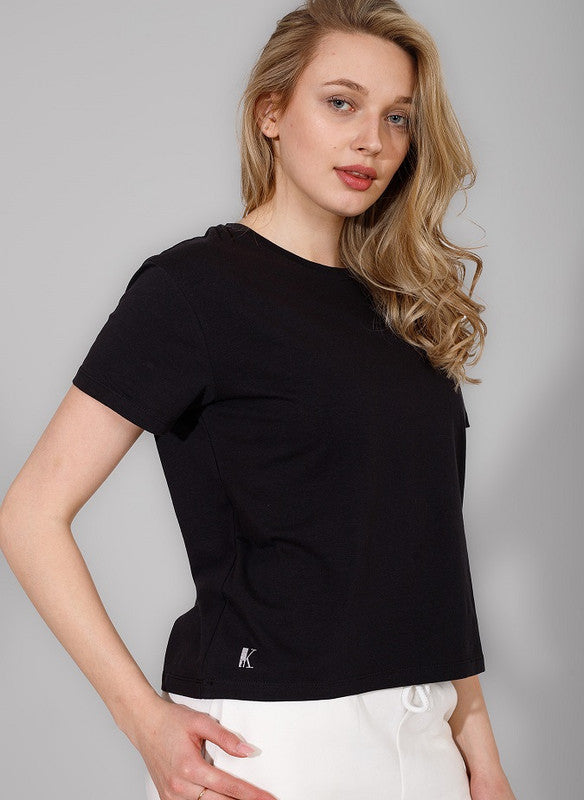 Women Short Basic Cotton T-Shirt