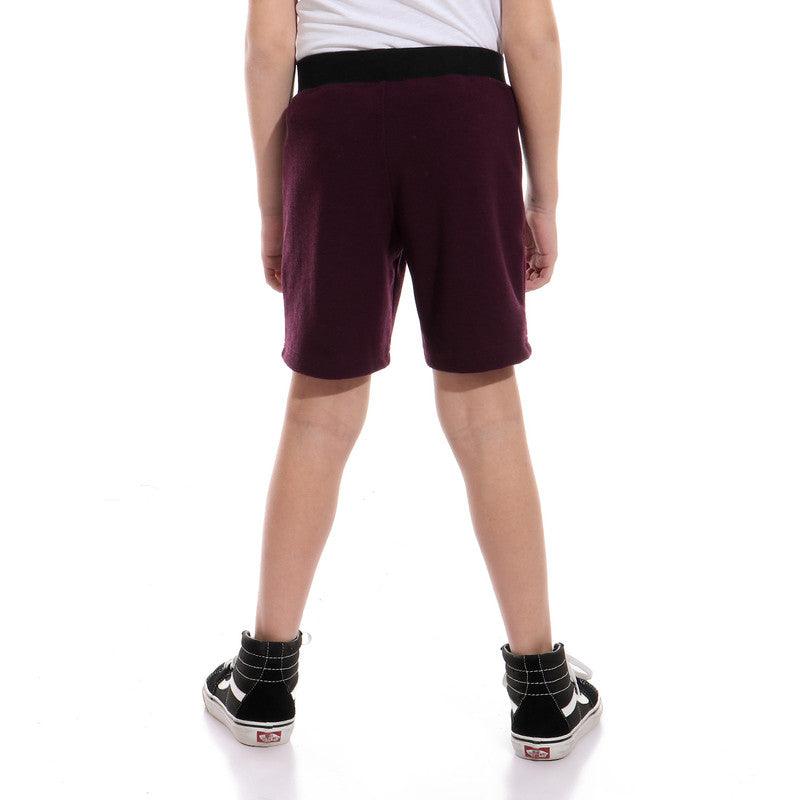 Boys Side Zipped Pockets Shorts