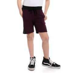 Boys Bi-Tone Slip On Pique Shorts