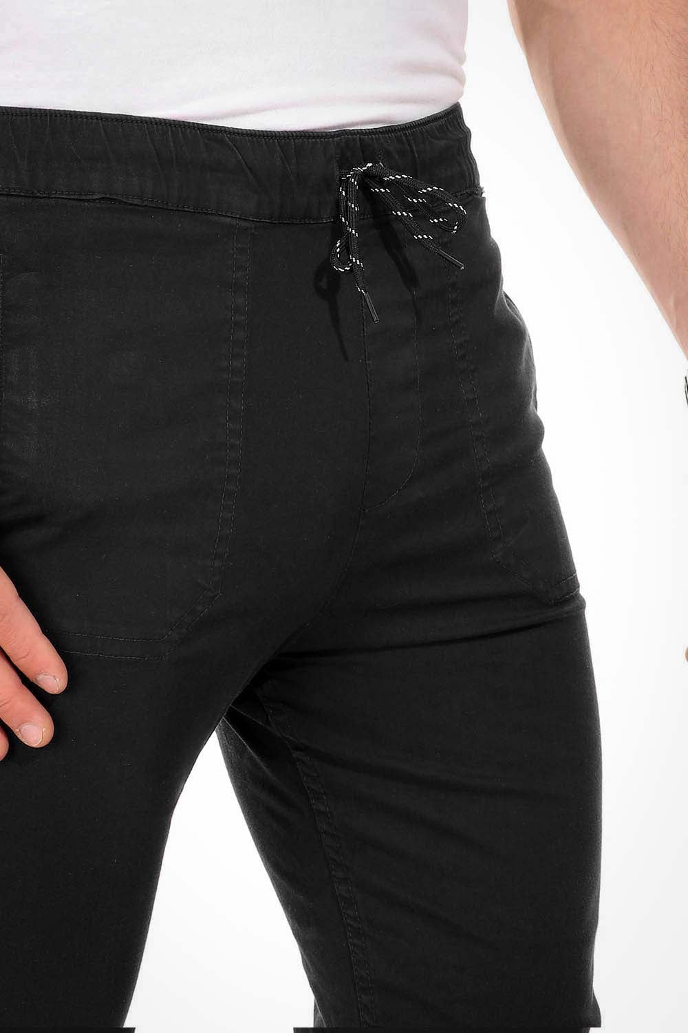 Gabardine -Side Zipped Pockets  Pants