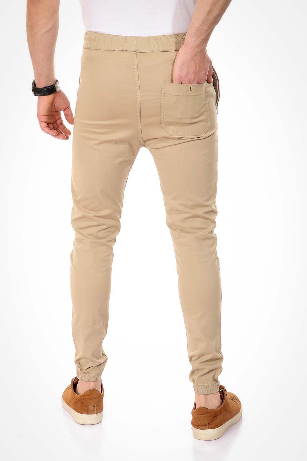 Gabardine -Side Zipped Pockets  Pants