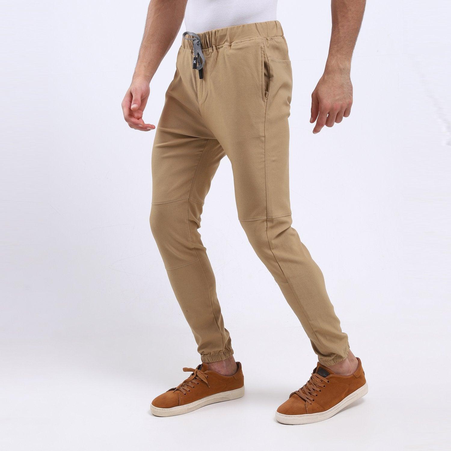 Gabardine -Side Zipped Pockets Pants