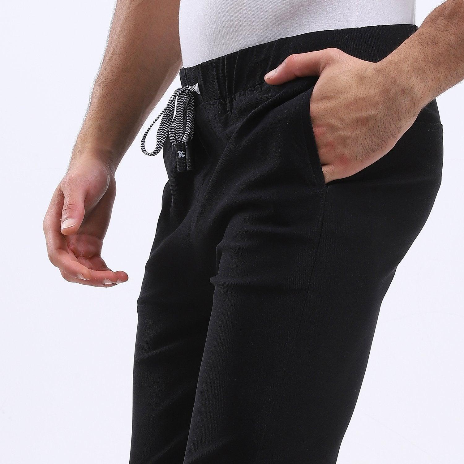 Gabardine -Side Zipped Pockets Pants