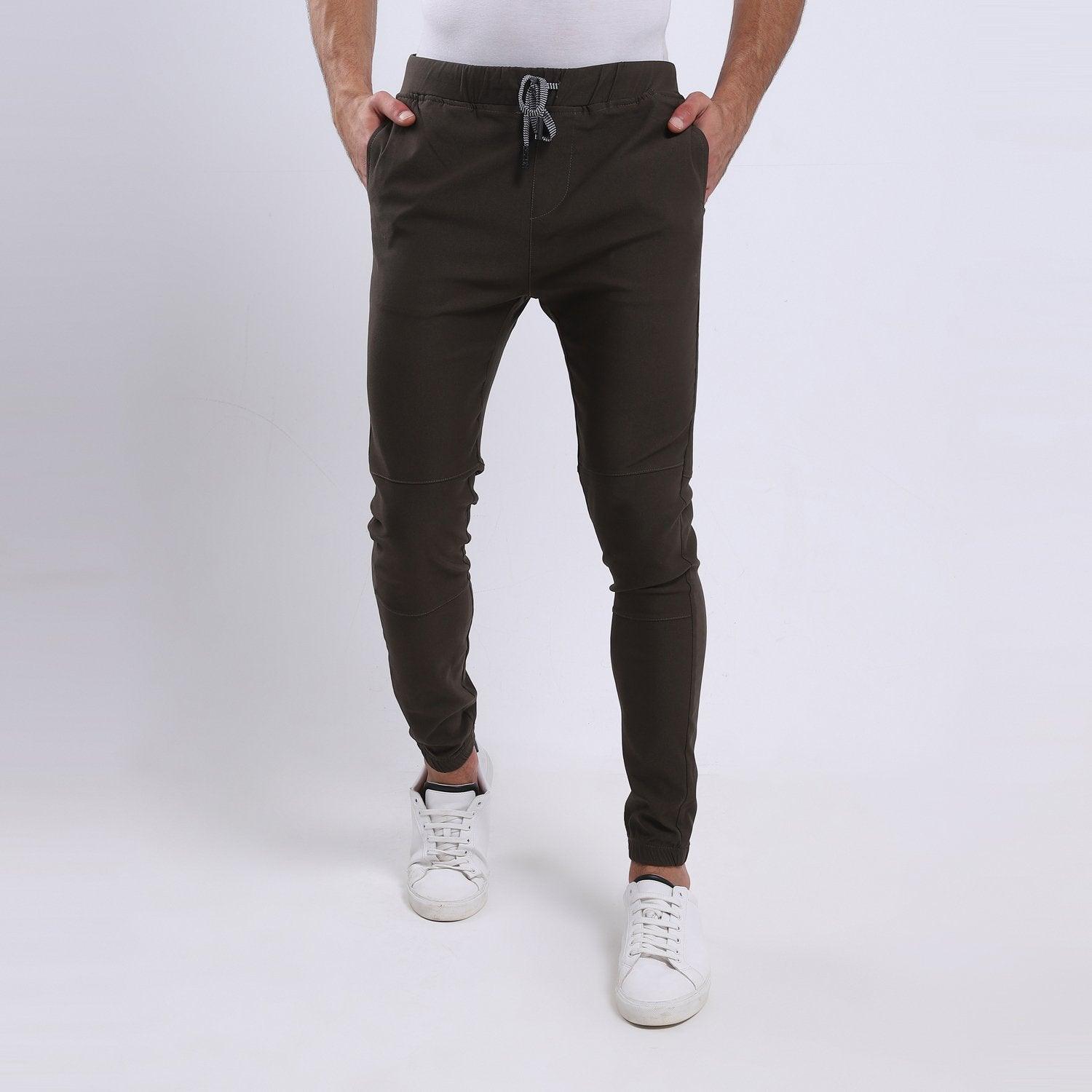 Gabardine -Side Zipped Pockets Pants