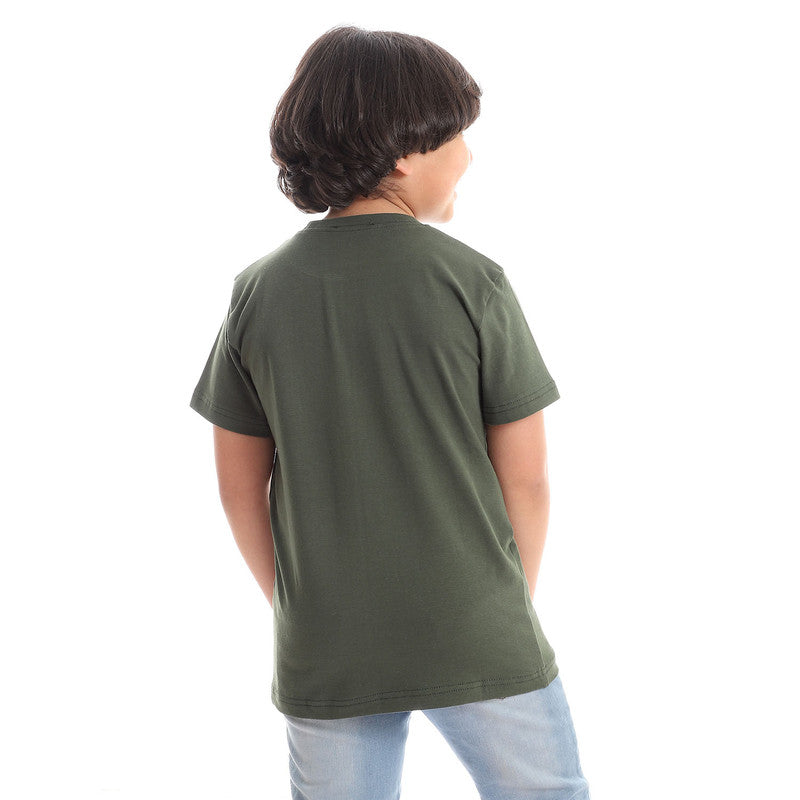 Boy's Half Sleeves Printed T-shirt