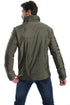 Side Pockets Zip Through Neck Waterproof Jacket - Black