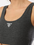 Heather molded cup sports bra