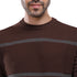 Coup – Dual-Tone Sweater with Long Sleeves and Crew Neck