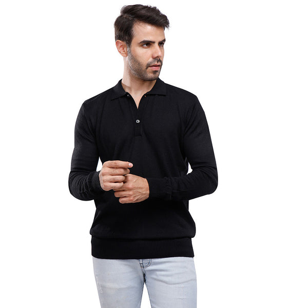 Coup – Merino Wool Polo Shirt With Long Sleeves