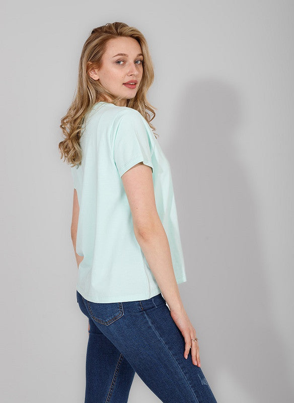 Women Long Basic Cotton T-Shirt