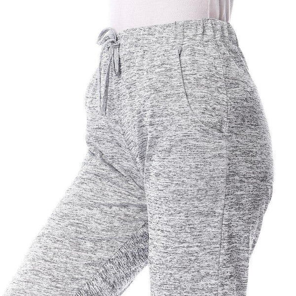 Heather Grey Sweatpants With Hem