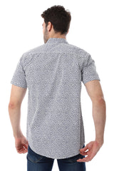 Self Pattern Short Sleeves Shirt