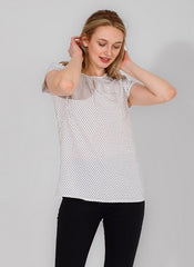 Women’s short Sleeve soft printed blouse