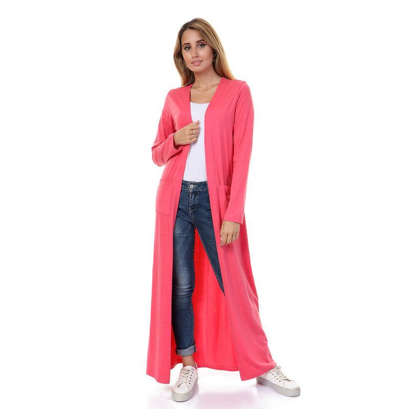 Full Sleeves Watermelon Long Cardigan