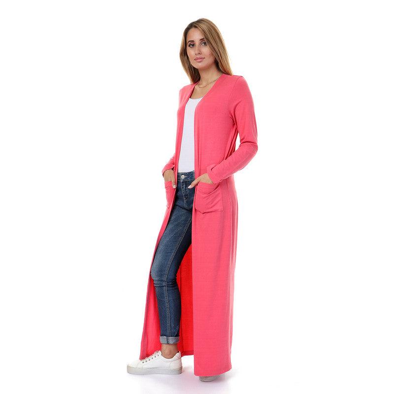 Full Sleeves Watermelon Long Cardigan