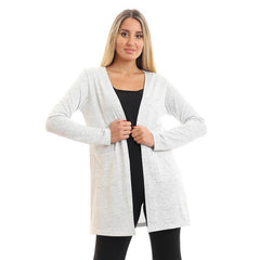 Open Neckline Slip On Cardigan