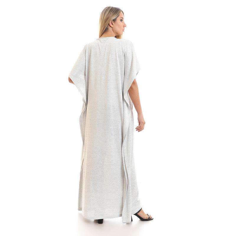 Wide Sleeves V Neck Slip On Kaftan