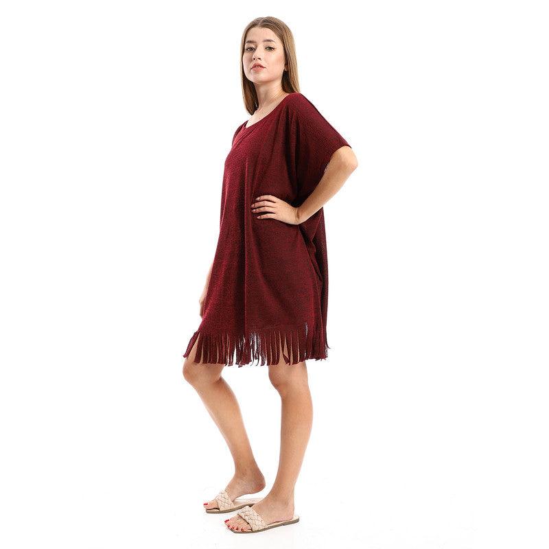 Heather Off Maroon Cover-Up