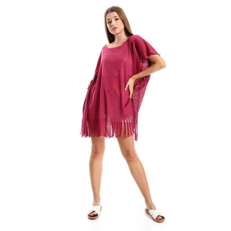 Heather Off Maroon Cover-Up