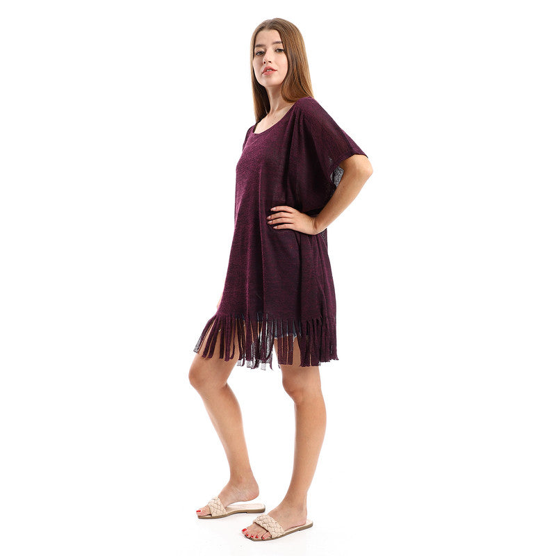 Heather Off Maroon Cover-Up