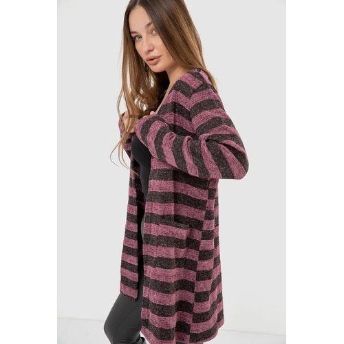 Wild Striped Cardigan With Pockets